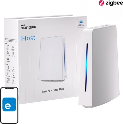Slimme thuis-hub SONOFF iHost AIBridge met Wi‑Fi, Zigbee, Bluetooth en Matter, 2 GB RAM, LAN