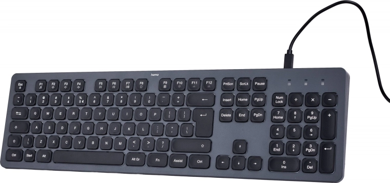 Bedrade toetsenbord Hama CK-400 zwart-grijs