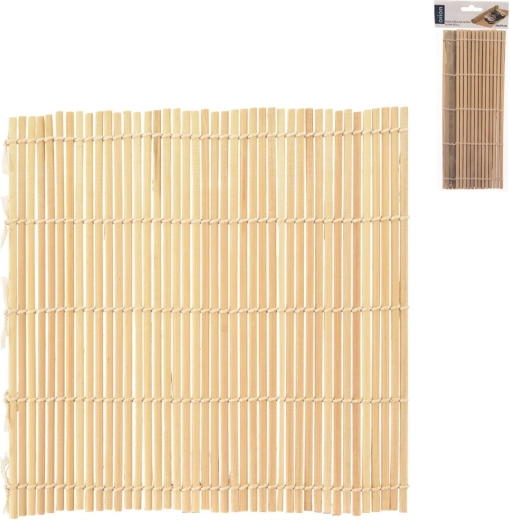 Bamboemat voor het rollen van sushi 24 × 24 cm