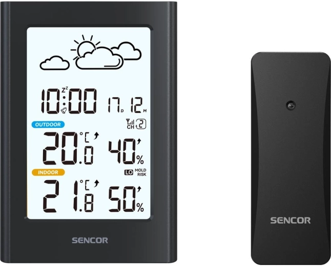 Sencor weerstation met draadloze sensor