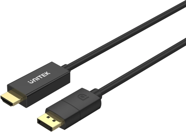Unitek kabeladapter DisplayPort 1.2 naar HDMI 4K 60 Hz 1,8 m - 1 stuk