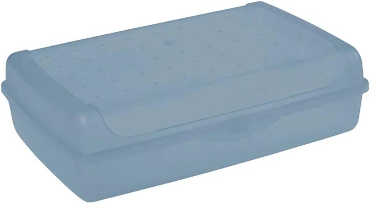 Luca click box maxi opbergbox met deksel 3,7 l blauw 30 × 20 × 8,5 cm