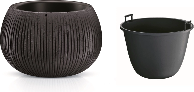 Uitneembare inzet voor eenvoudig planten