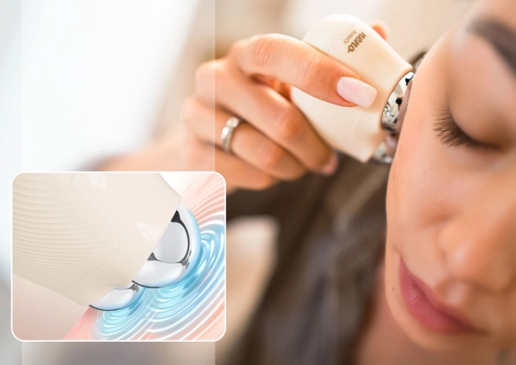 Thermotherapie en vibrerende massage voor microcirculatie