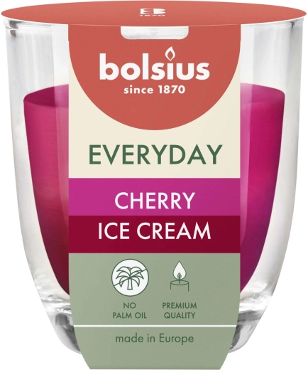 Geurkaars in glas Cherry Ice Cream 8 × 7 cm