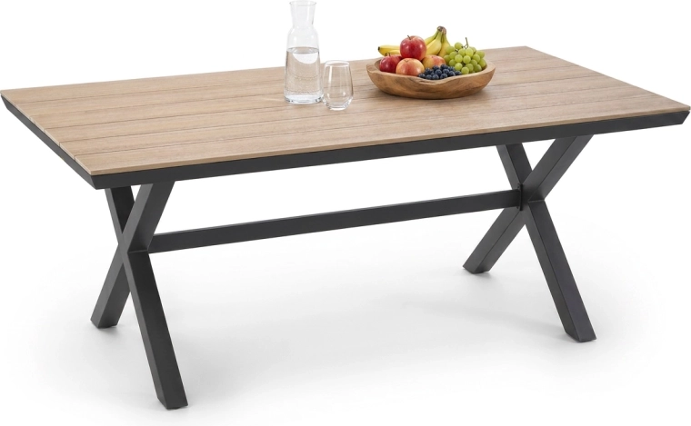 Polywood tafelblad met houteffect