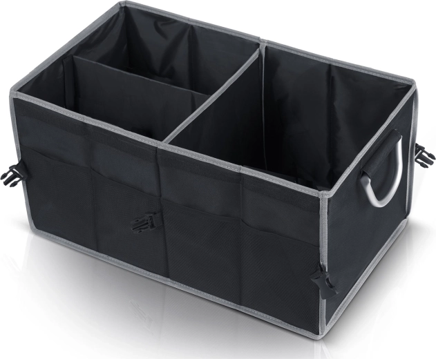 Opvouwbaar design en twee compartimenten met verplaatsbare scheidingswand