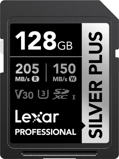 Lexar Professional Silver Plus SDXC geheugenkaart 128 GB