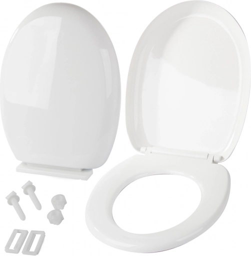 Universele wc-bril met soft-close, wit