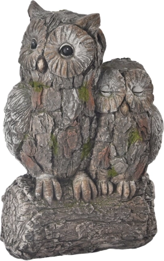 Keramische decoratie Uil EBI met steeneffect 41 cm