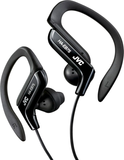 Sportieve in-ear oordopjes JVC met verstelbare oorhaak – zwart