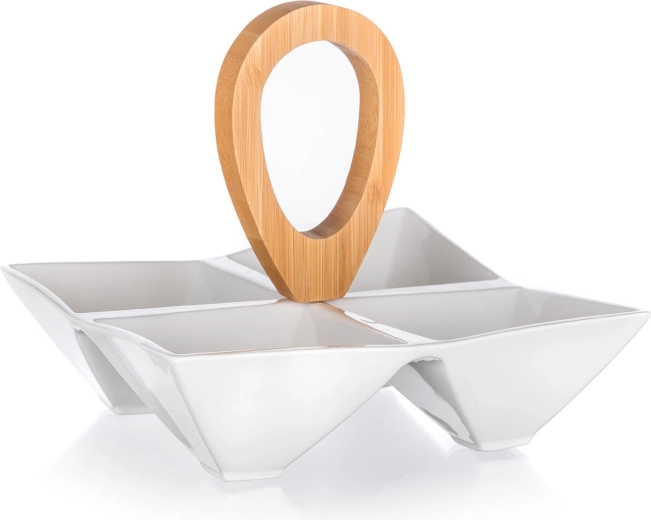 4 vakken voor overzichtelijk serveren