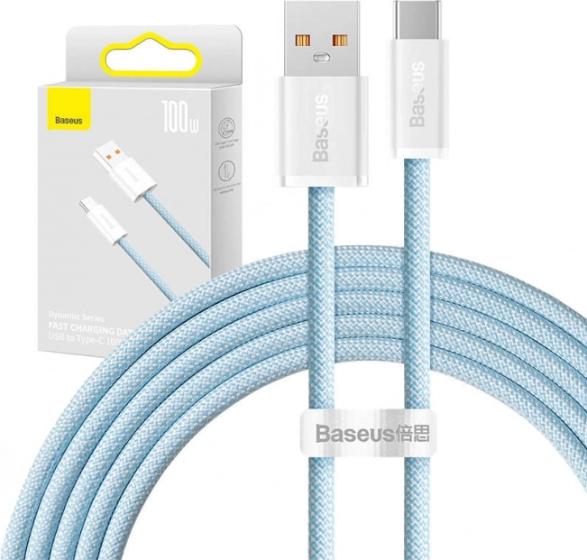 Baseus Dynamic Series USB naar USB-C Kabel 100W 2m blauw