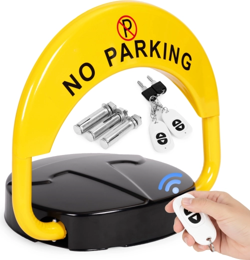 Opvouwbaar parkeerblok 40 cm met afstandsbediening, sleutel en alarm