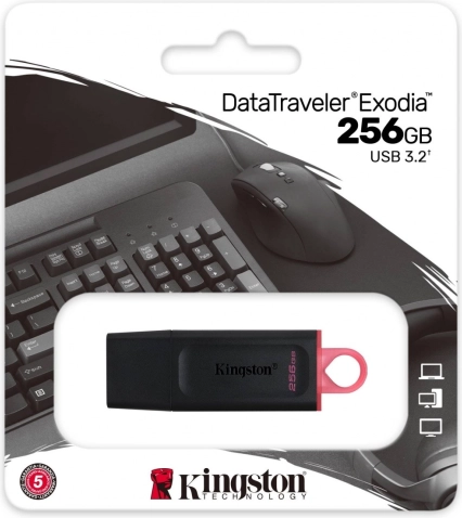 USB-flashstation DataTraveler Exodia 256GB USB 3.2 Gen 1