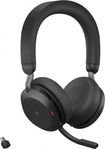 Jabra Evolve2 75 Draadloze Hoofdtelefoon met Oplaadstandaard