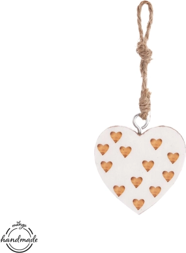Hangende decoratie hart mango