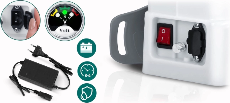 Krachtige 12 V / 8 Ah accu met indicator