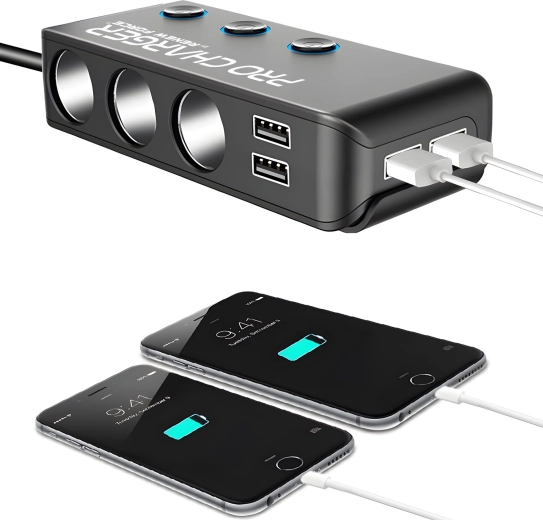 4× USB-opladen inclusief Quick Charge 3.0 en Power Delivery