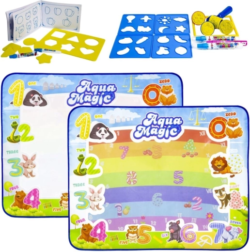Educatieve waterteken- en schildermat aqua magic