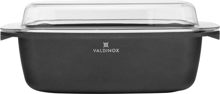 VALDINOX Expert rechthoekige braadslede met deksel 32 × 21 cm