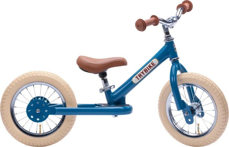 Trybike blauwe kinderloopfiets