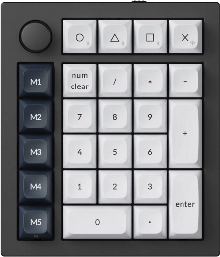 Draadloos numeriek toetsenbord Keychron Q0 Max RGB, zwart