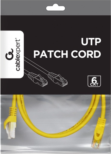 Netwerkpatchkabel Cat. 6 UTP 2 m – Geel