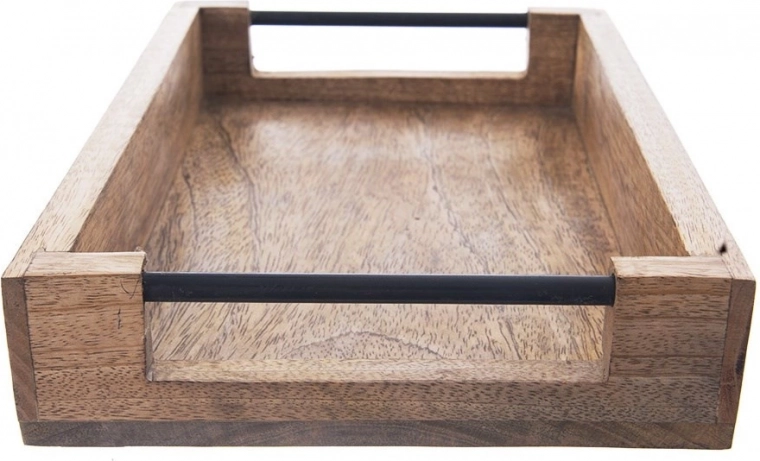 Exotisch mangohout met natuurlijke nerf