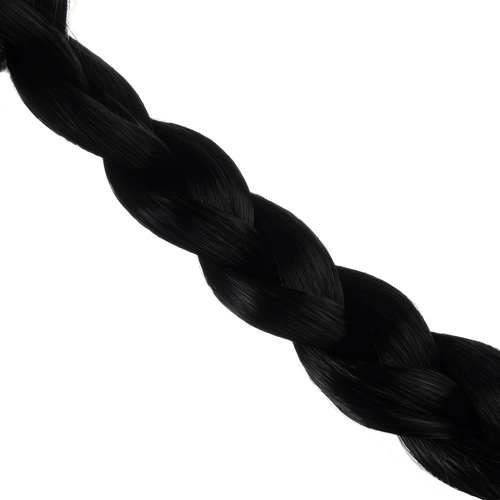 Glanzende, verzorgde look van synthetisch haar