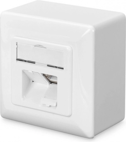 Afgeschermd wandstopcontact categorie 6 met 2x RJ45