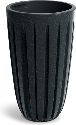 Bloempot Wario Eco Wood 29 cm antraciet