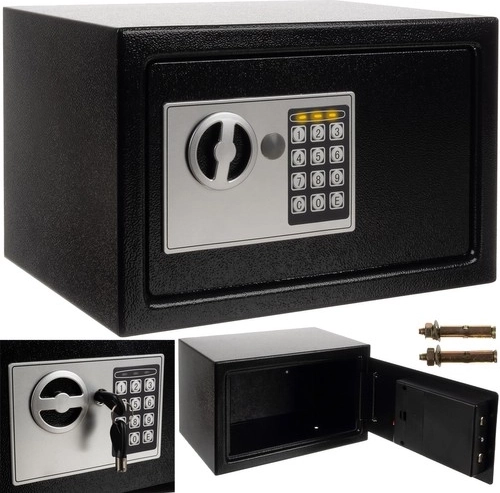 Elektronische kluis met code en sleutel MALATEC XL 10 l