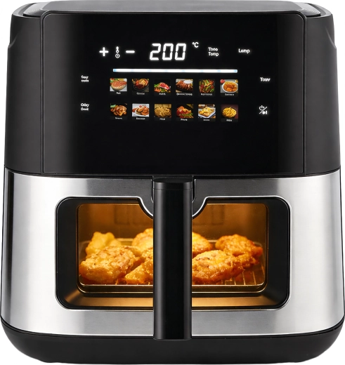 Heteluchtfriteuse (airfryer) 8 l 1700 W met 12 programma’s