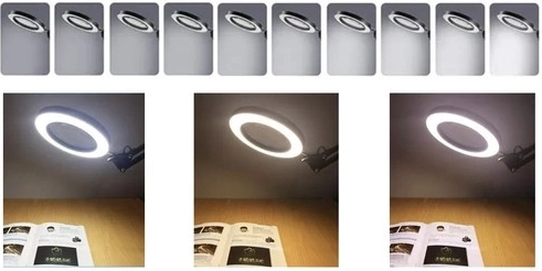 Ronde LED met 3 lichtkleuren en 10 helderheidsniveaus