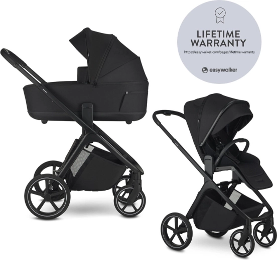 Easywalker combikinderwagen Zoey pure black