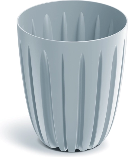 Bloempot Wario 13,7 cm lichtgrijs met binneninzet