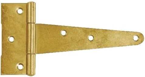Driehoekig scharnier 150 × 35 × 80 × 2 mm, geel verzinkt staal