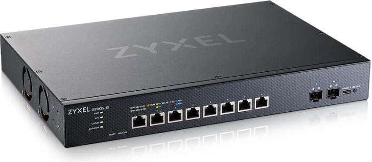 Zyxel XS1935-10 multigigabit smart managed switch met 8 poorten en 2× SFP+-uplinks