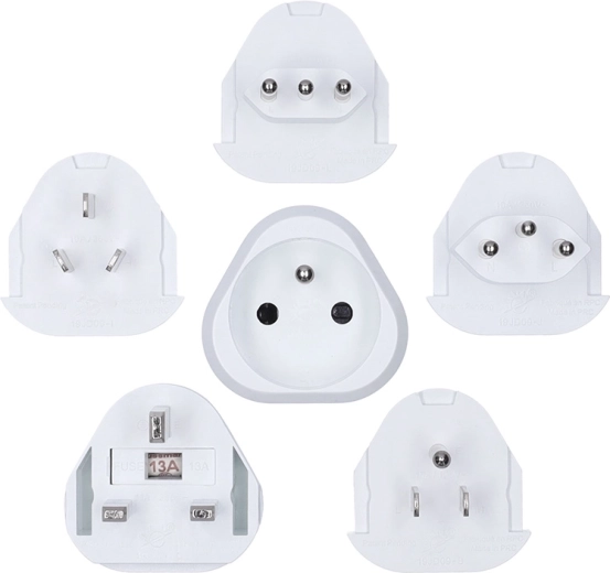 Solight universele reisadapter met aarding - 1 stuk