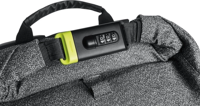 Snijbestendig materiaal en geïntegreerd cijferslot