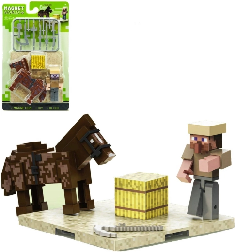 Magnet World 3D magnetische bouwset ridder en paard