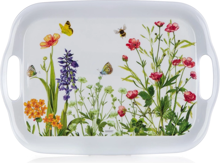 Melamine serveerschaal Meadow 36 × 25,5 cm met handgrepen