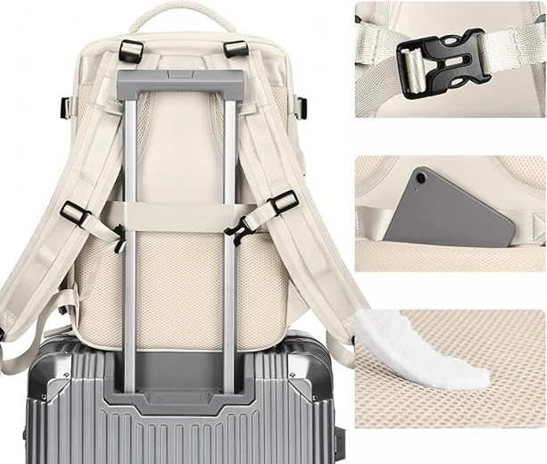 Comfortabel reizen met bevestiging op koffer