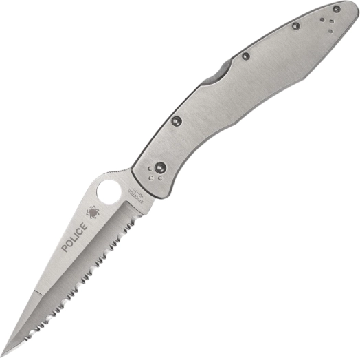 Spyderco Police Model zakmes 10,7 cm, gekarteld lemmet, VG-10