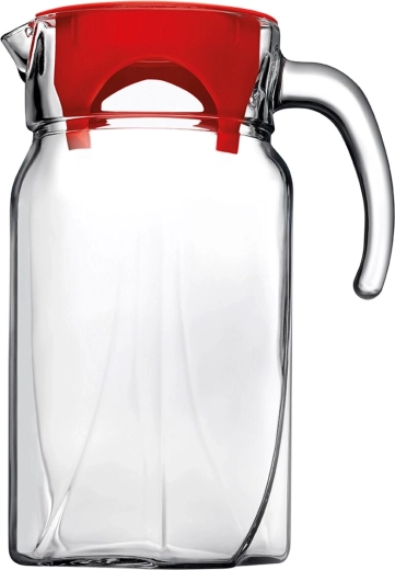 Glazen kan met plastic deksel 1,75 l