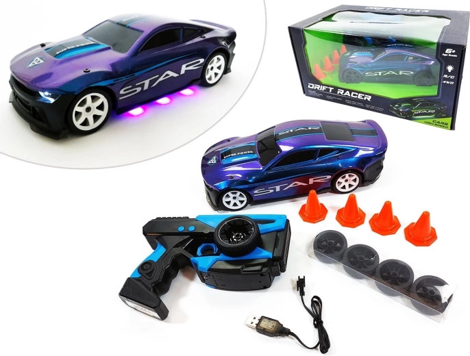R/C-driftauto 4WD 2,4 GHz