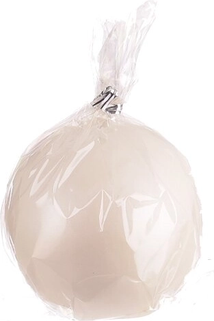 Kaars bol glanzend roségoud 8 cm