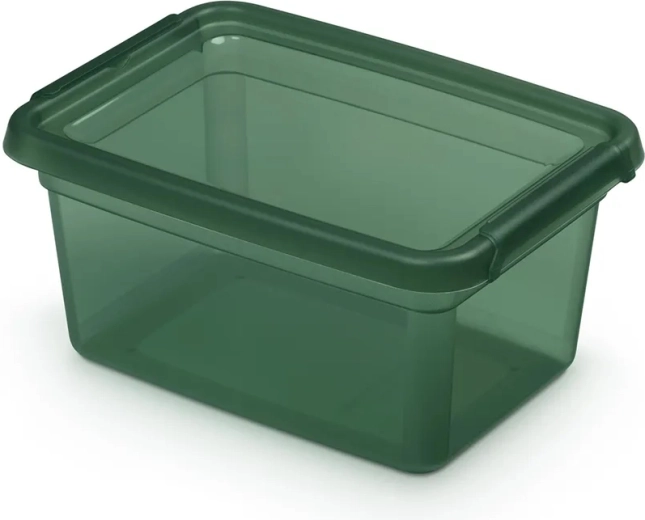 Basestore PINE opbergdoos met deksel en clips 1,5 l