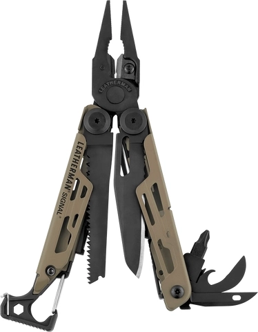 Leatherman Signal coyote tan multifunctioneel gereedschap 19 functies